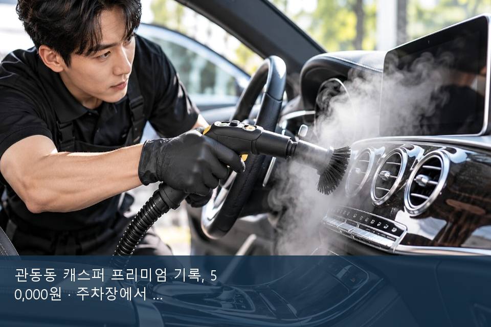 관동동 캐스퍼 프리미엄 기록, 50,000원 · 주차장에서 부른 날